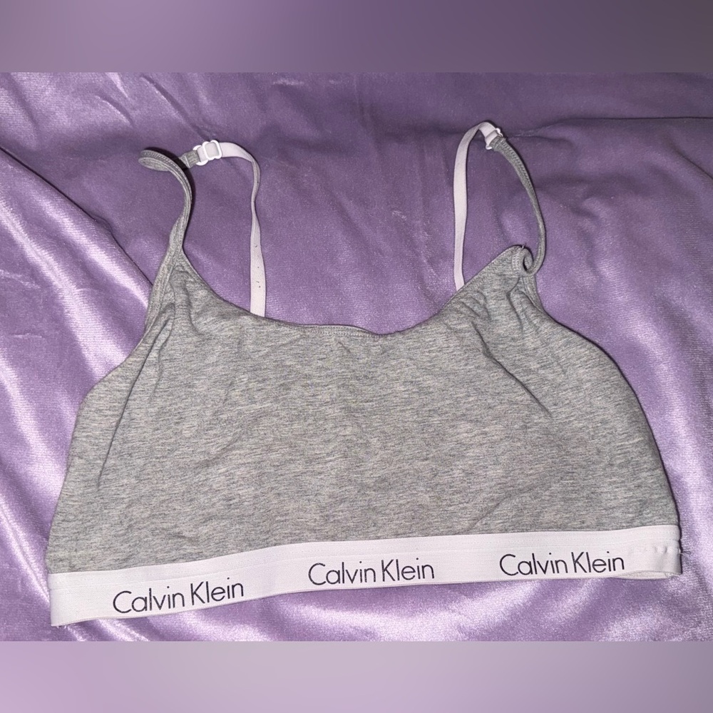 Calvin Klein Heather Gray Bralette